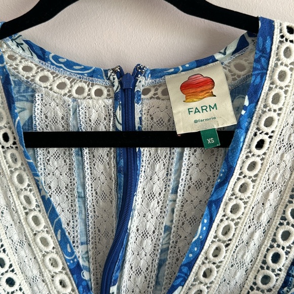 FARM Rio Full of Flowers Linen Blend Jumpsuit - Size XS - Picture 7 of 14